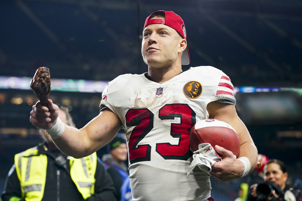 49ers’ Christian McCaffrey’s latest score: Golf clubs, tequila for entire offense