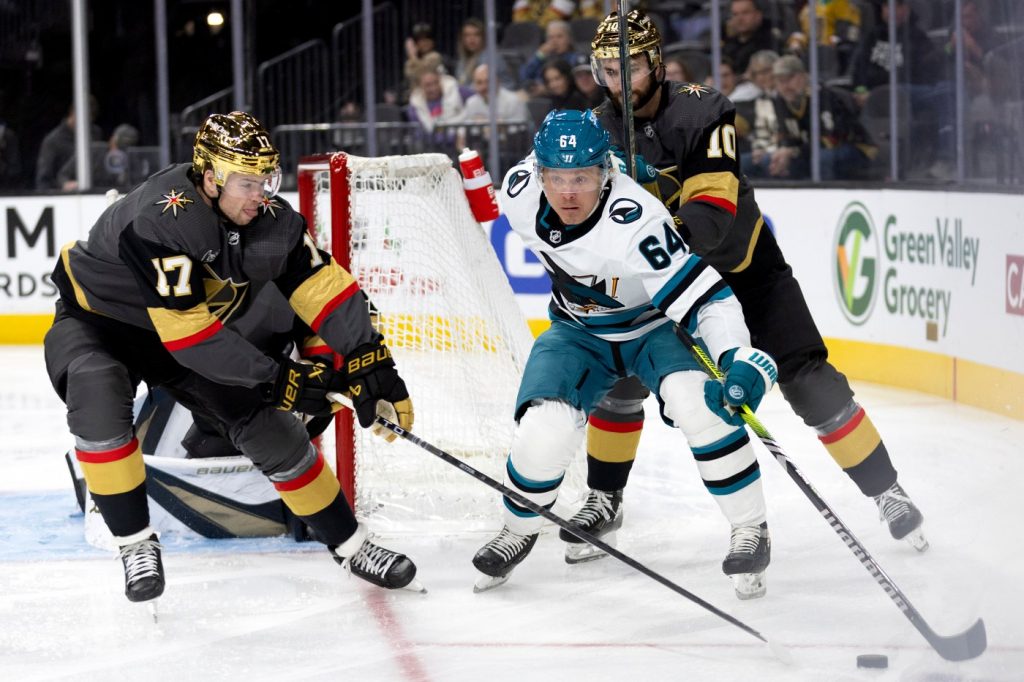 San Jose Sharks nearly finish six-game road trip on stirring note