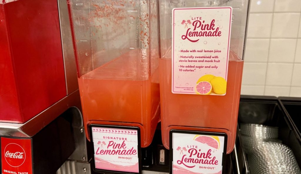 In-N-Out adds lite lemonade and Cherry Coke to its menu