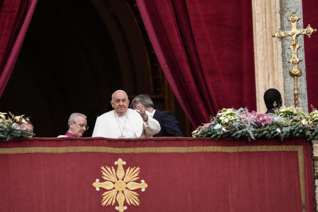 Pope Francis denounces the weapons industry as he makes a Christmas appeal for peace in the world