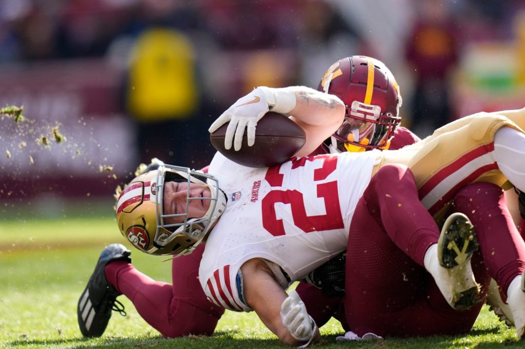 49ers’ Christian McCaffrey says calf injury is “pretty minor”