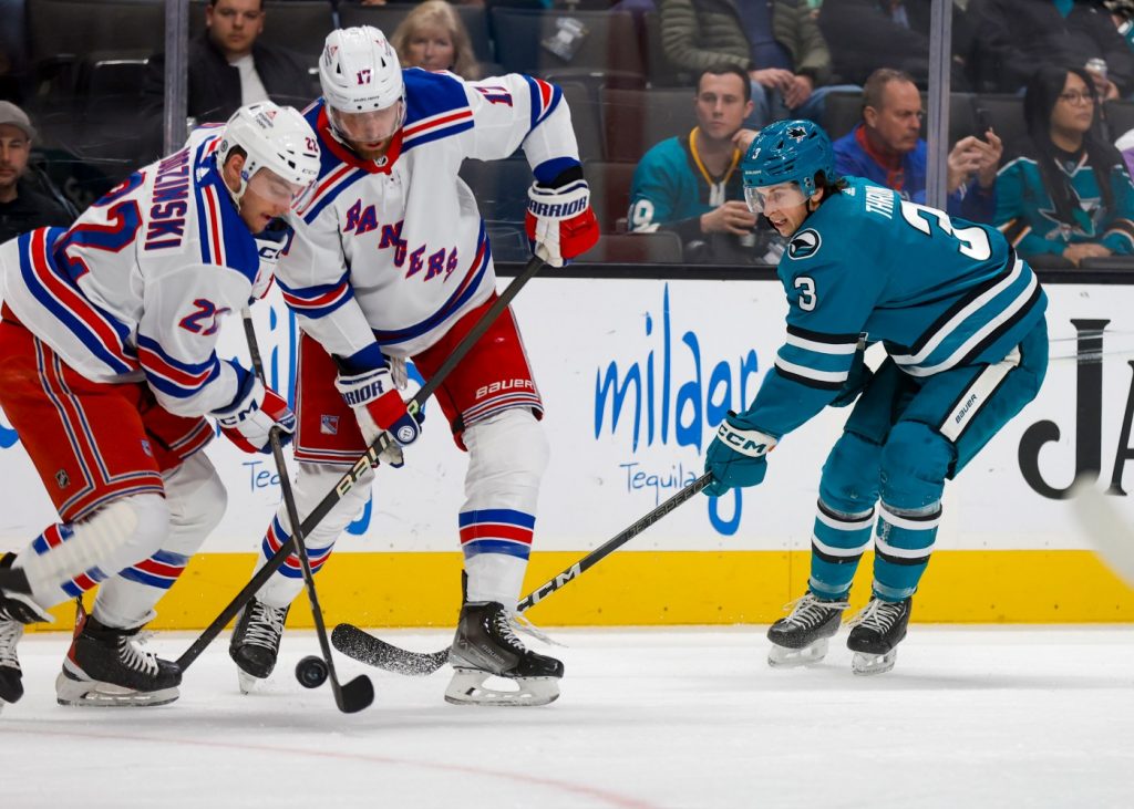 Hertl’s OT goal gives Sharks an improbable win over Rangers