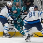 San Jose Sharks sent to their 10th straight loss by hard-hitting Jets