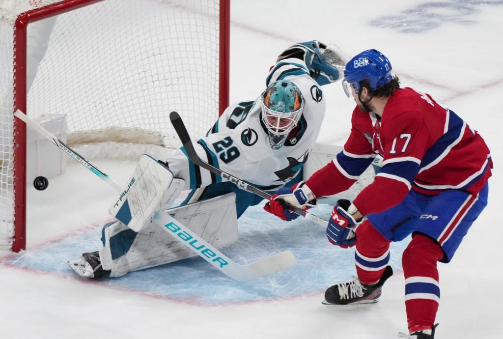 Blackwood shines as Sharks beat Montreal Canadiens to end losing streak