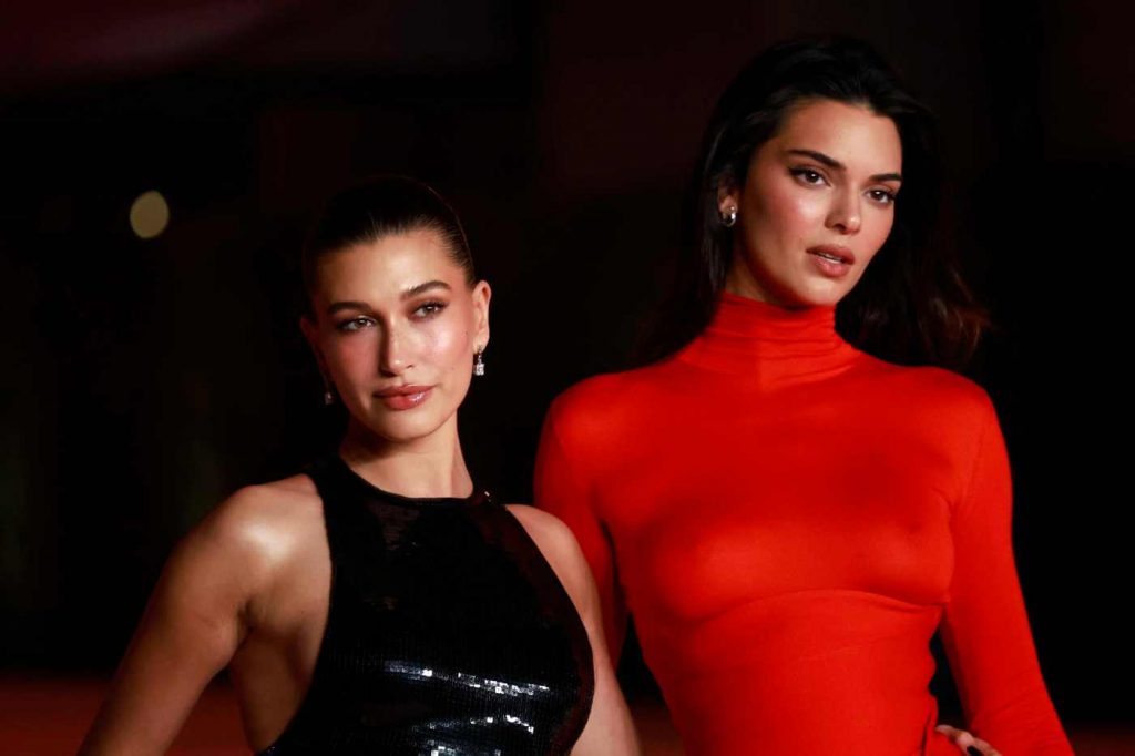 Kendall Jenner and Hailey Bieber laugh off running a stop sign