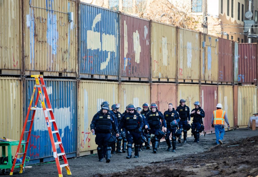 Walled out of People’s Park, protesters take to the Berkeley streets