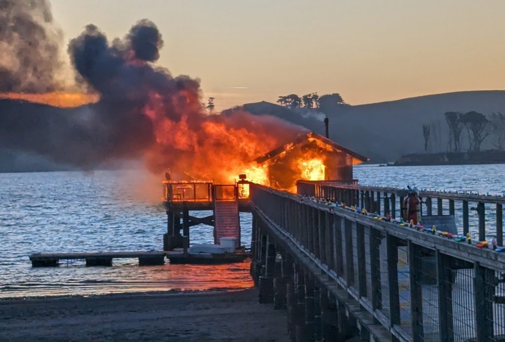 Iconic Nick’s Cove boathouse in Marin County lost to fire