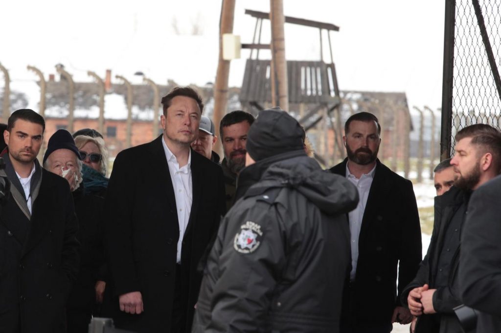 Elon Musk visits Auschwitz after uproar over antisemitic messages on X