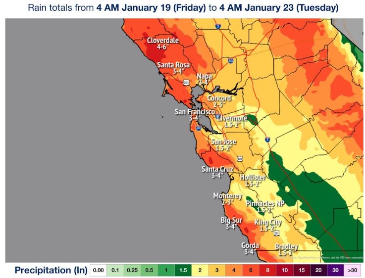 Get out your umbrellas: Storms are on the way. Here’s when and how much rain they will bring to the Bay Area