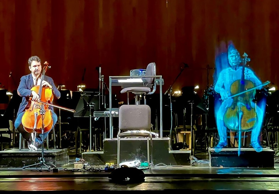 Symphony San Jose’s next concert pits cellist against an AI hologram