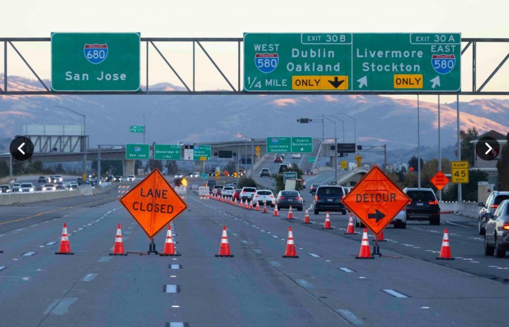 Caltrans says a section of southbound I-680 in Pleasanton will close this weekend for roadwork