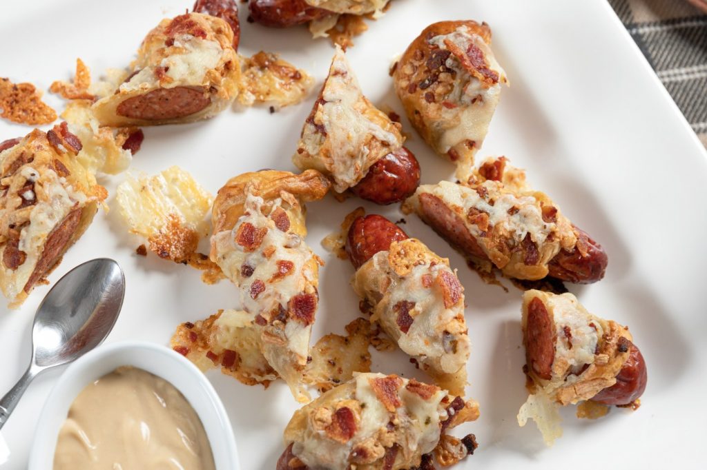 Super Bowl recipe: Kielbasa Puff Pastry with Hot Honey Dipping Sauce