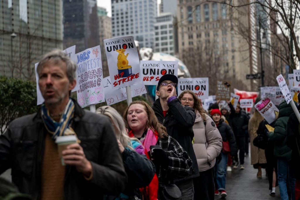 Conde Nast workers walk off the job to protest planned cuts