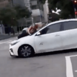 Watch: Woman clings to car’s hood after French bulldog theft in Los Angeles