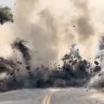 Watch: Huge rocks destroyed in Sierra foothills blast