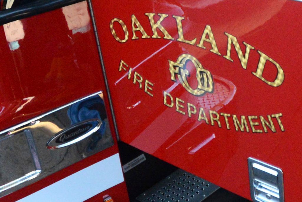 Sixteen residents displaced in Oakland apartment fire