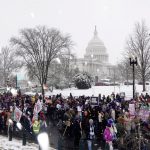 March for Life rallies against abortion in snowy DC