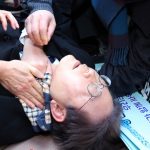 South Korean politician stabbed in neck, hospitalized