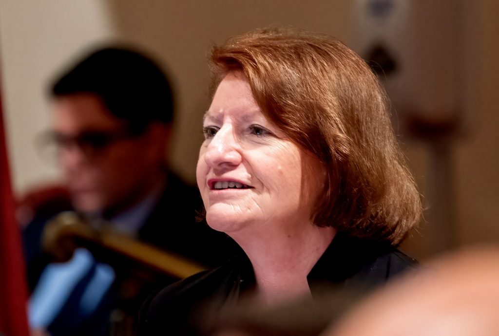 California state senate leader Toni Atkins announces run for governor