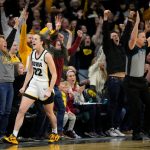 Iowa’s Caitlin Clark breaks NCAA women’s career scoring record, eclipsing Kelsey Plum’s mark