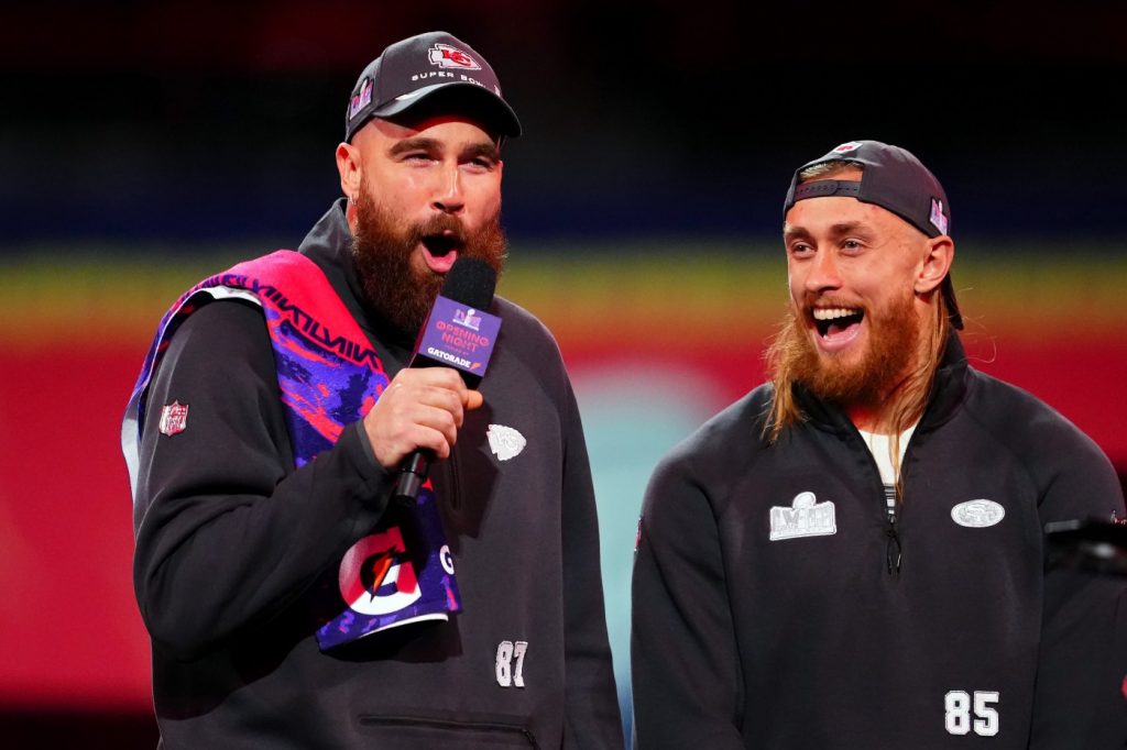 George Kittle and Travis Kelce put on their show in Las Vegas. Now it’s time for the Super Bowl