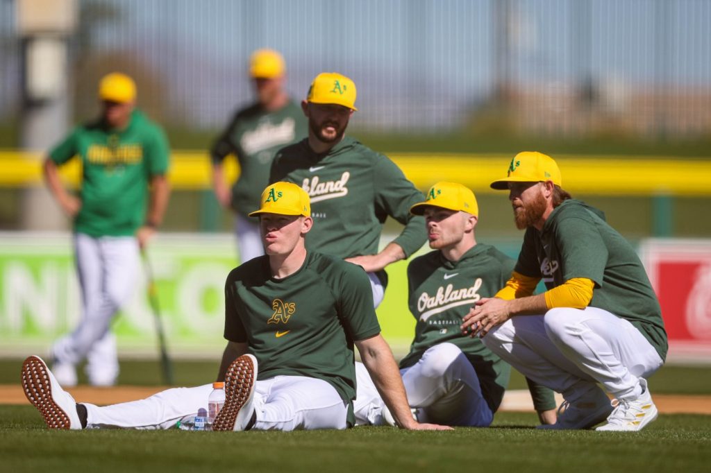 A’s report for first full-team workout seeking veteran voices