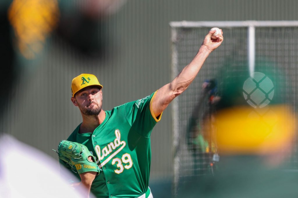 Kyle Muller strikes out three in Cactus League debut for Oakland A’s in loss to Dodgers