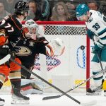 Sharks cough up late lead, lose another forward to injury in loss to Ducks