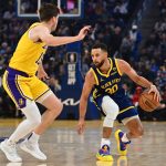 Steph Curry leads Warriors past LeBron-less Lakers to jump-start playoff push