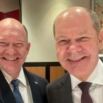 US Sen. Coons and German Chancellor Scholz see double at Washington meeting