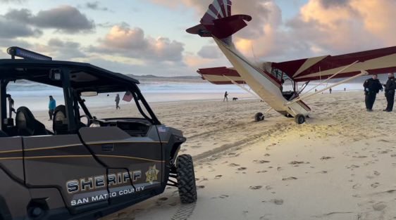 Man charged after authorities say he stole plane, ditched it on Half Moon Bay beach