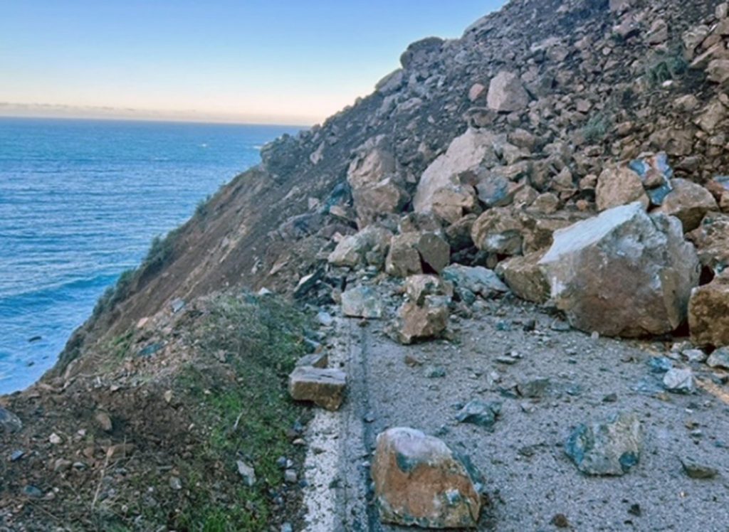 Two slides hit Highway 1 in a week as Caltrans works on Paul’s Slide repair