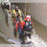 Three boys rescued from swift water in Southern California storm channel