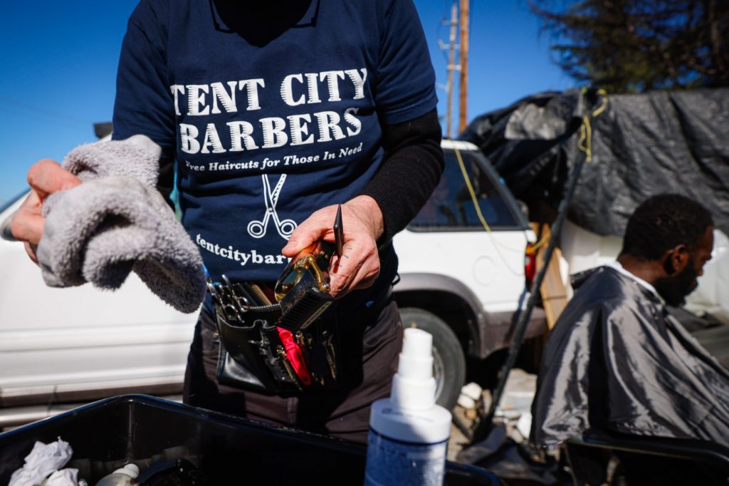 ‘Beauty will save the world’: Tent City Barbers gives hope to Bay Area’s unhoused