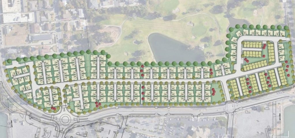 Section of massive East Bay development topples into loan delinquency