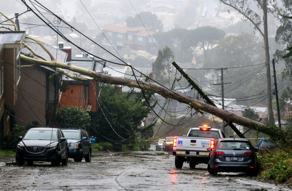 Main swath of Bay Area storm fury exiting the region