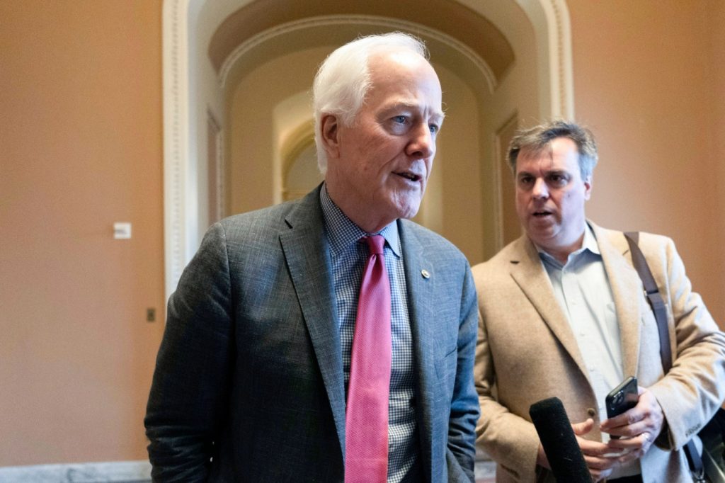 Texas Sen. Cornyn announces bid for Senate GOP leader