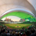 Oakland A’s release renderings for Las Vegas ballpark shaped like a ‘spherical armadillo’