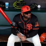 Giants’ Pablo Sandoval hears the cheers from home fans, probably for the last time