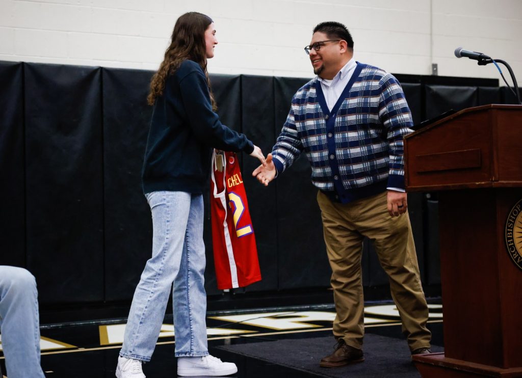 Photos: Mitty’s Morgan Cheli receives jersey for McDonald’s All American game