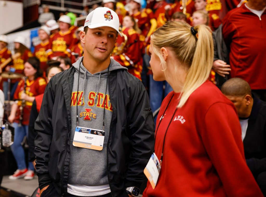 Photos: Brock Purdy reps Iowa State at Stanford women’s basketball game thriller