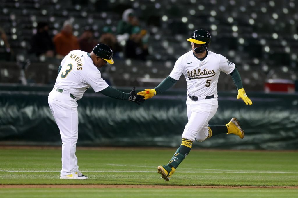 Ex-SF Giants infielder homers twice, but first inning dooms Oakland A’s