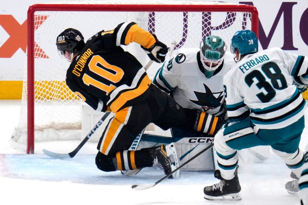 Third period dooms Sharks, again, but veteran forward avoids serious injury