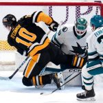 Third period dooms Sharks, again, but veteran forward avoids serious injury