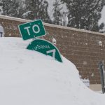 Northern California ski resort workers tunnel their way into the office after getting 10 feet of snow