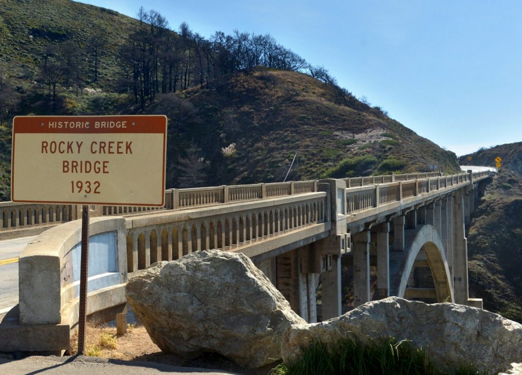 Highway 1 closed north of Big Sur because of slip-out