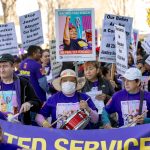 ‘We’re in this fight together’: Silicon Valley tech janitors rally for better working conditions