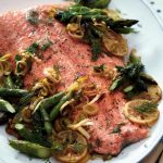 Recipe: Slow-Roasted Salmon with Lemony Leeks and Asparagus