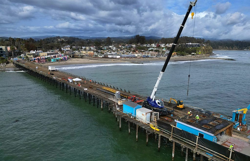 Demolition of Capitola Wharf structures begins