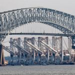 Cargo ship hits Baltimore’s Key Bridge, bringing it down. Several people believed to be in water